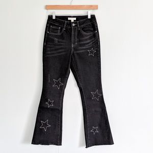 Wild Pearl High-Rise Crop Flare  Star Jeans